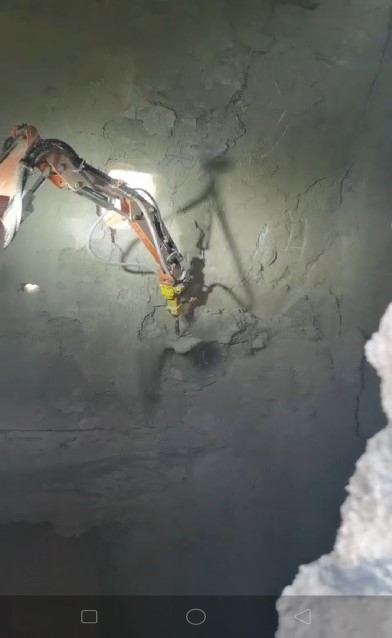 施工技术|金隅通达水泥预热器清结皮机器人试用成功