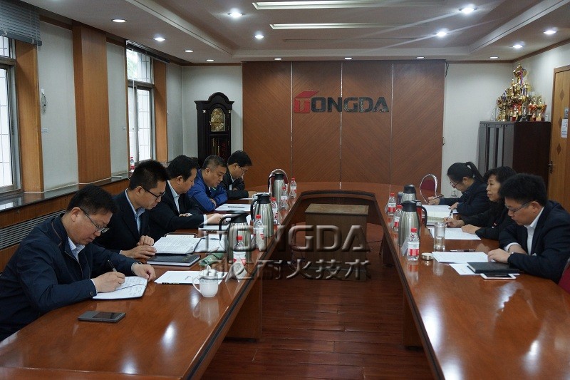 王建国副董事长一行到通达耐火检查调研工作